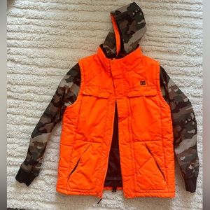 DC Orange Camo Ski & Snowboard Jacket